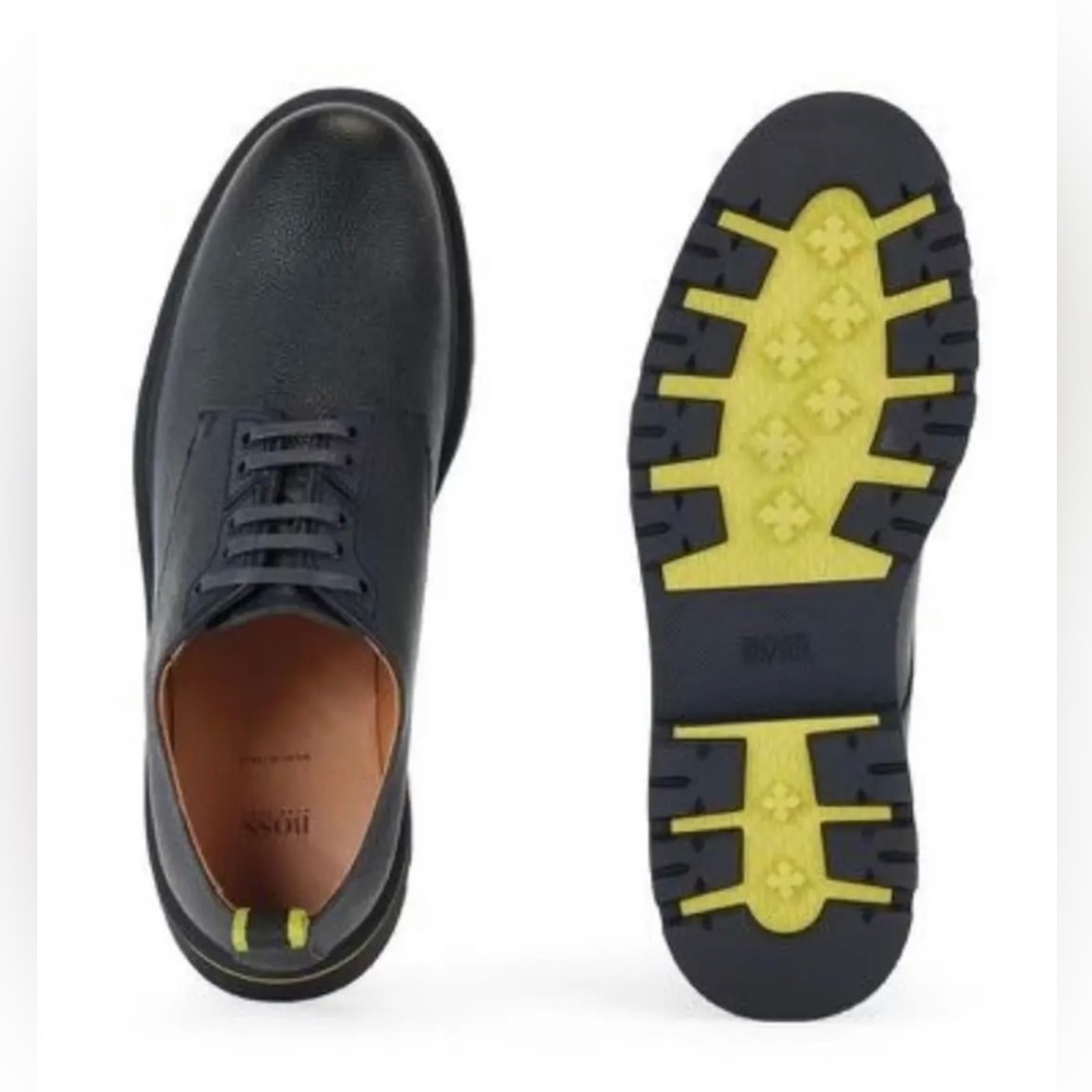 Hugo Boss Rubber-Trimmed Derby Shoes